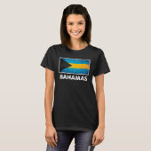 Bahamian Bahamas Flag T-shirt (Voorkant volledig)