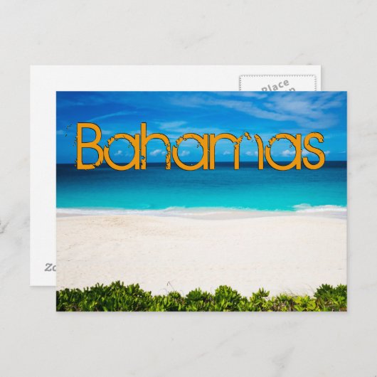 Bahamian Beach Briefkaart (Voorkant / Achterkant)