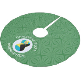 Bahamian Blonde Angel Kerstvlag gepersonaliseerd Kerstboom Rok