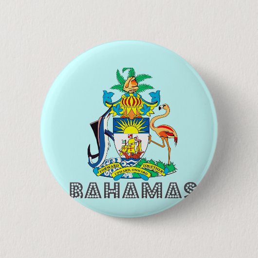 Bahamian Emblem Ronde Button 5,7 Cm (Voorkant)