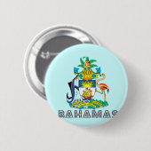 Bahamian Emblem Ronde Button 5,7 Cm (Voorkant /achterkant)