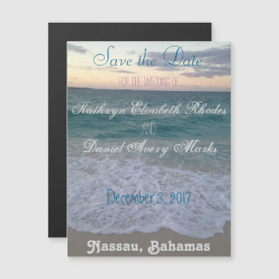 Bahamian Sunset Save the Date Magnet Magnetische Uitnodiging