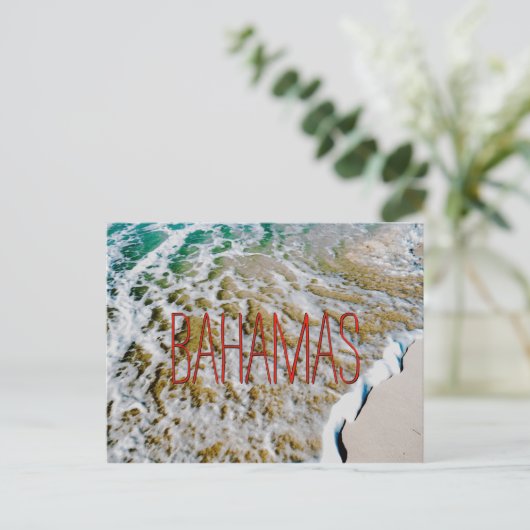 Bahamian Wave Briefkaart (Staand voorkant)