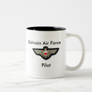 Baharaini Pilot Wings, Bahrain Air Force, Pilot Tweekleurige Koffiemok