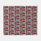 Bahay Kubo, Balikbayan Box, Jeepney, Parol Fleece Deken (Voorkant (Horizontaal))