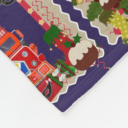 Bahay Kubo, Balikbayan Box, Jeepney, Parol Fleece Deken (Hoek)