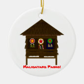 Bahay Kubo Keramisch Ornament (Voorkant)