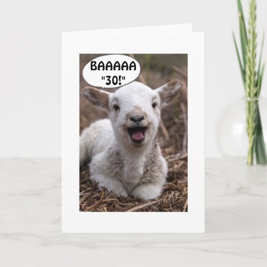 BAHHHH. JE BENT "30" MAAR JE KUNT NOG STEEDS PARTI KAART (Voorkant)