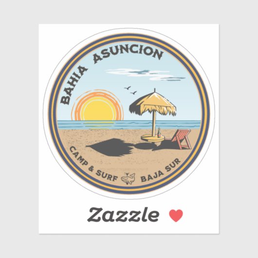 Bahía Asunción Baja California Sur Mexico RV Sticker (Vel)