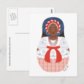 Bahia Brazilian Matryoshka-Briefkaart Briefkaart (Voorkant / Achterkant)