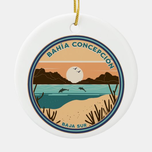 Bahía Concepción Baja California Sur Mexico Keramisch Ornament (Voorkant)