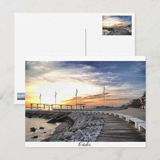 Bahía de Cádiz Briefkaart (Voorkant / Achterkant)