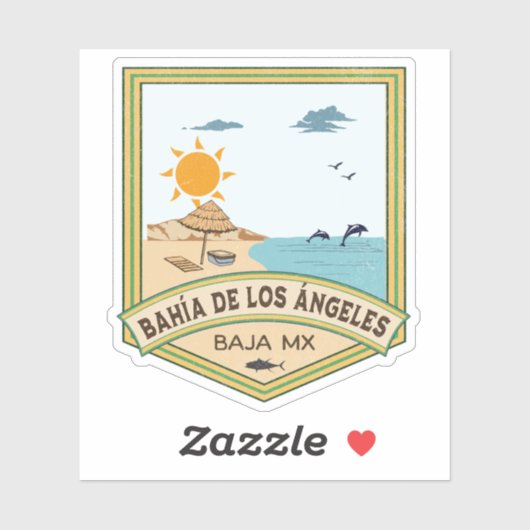 Bahía de los Ángeles Baja California Sur Mexico Sticker (Vel)