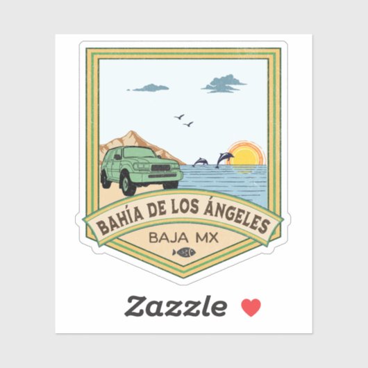 Bahía de los Ángeles FJ80 Baja California Sticker (Vel)
