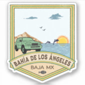 Bahía de los Ángeles FJ80 Baja California Sticker (Voorkant)