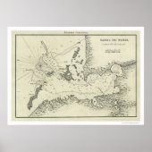 Bahia De Tampa Florida Map 1809 Poster (Voorkant)