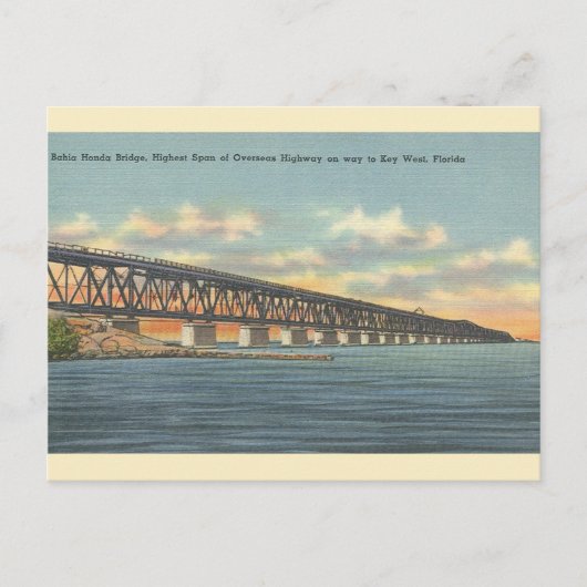  Bahia Honda Bridge Key West-Briefkaart Briefkaart (Voorkant)