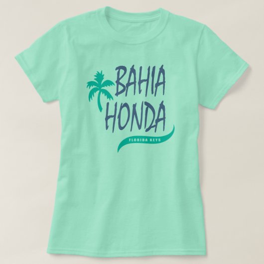 Bahia Honda Florida Keys palmboom T-shirt (Design voorkant)