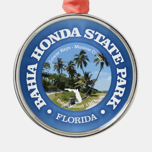 Bahia Honda SP Metalen Ornament (Voorkant)