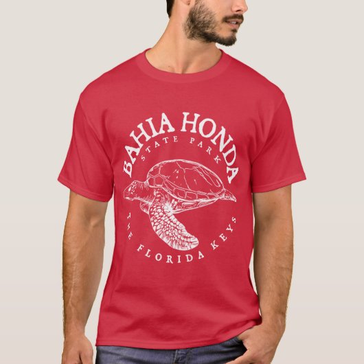 Bahia Honda State Park Florida Keys Loggerheadurle T-shirt (Voorkant)