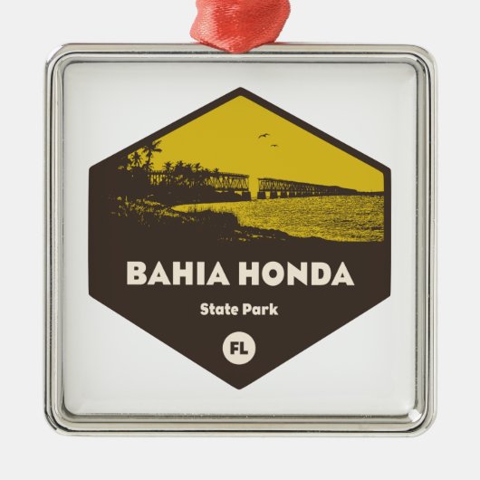 Bahia Honda State Park Florida Metalen Ornament (Voorkant)