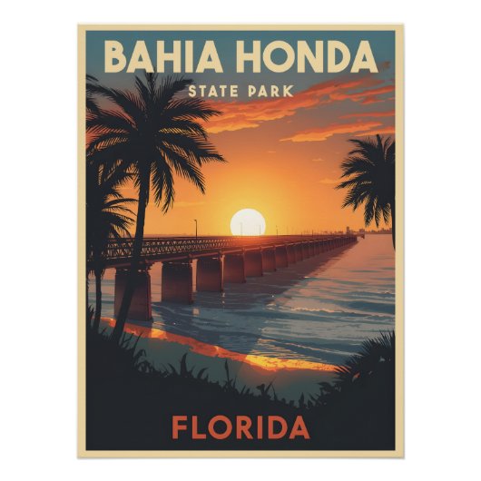 Bahia Honda State Park - Florida  Perfect Poster (Voorkant)