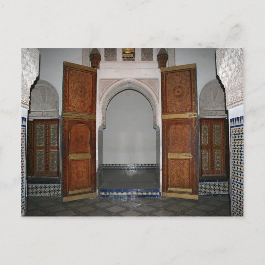 Bahia palace ...een deur briefkaart (Voorkant)