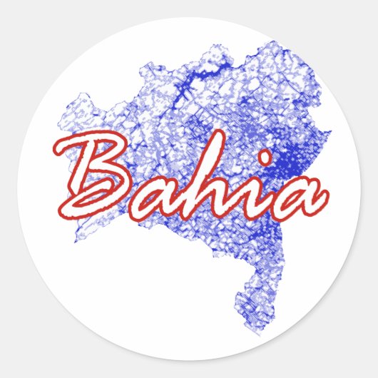 Bahia Ronde Sticker (Voorkant)