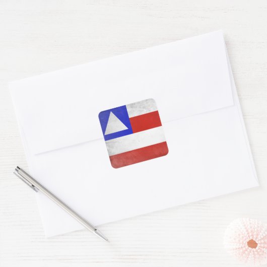Bahia Vierkante Sticker (Envelop)