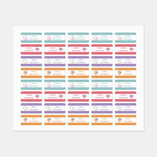 Baho Hippie Clothing Name Labels (Vel)