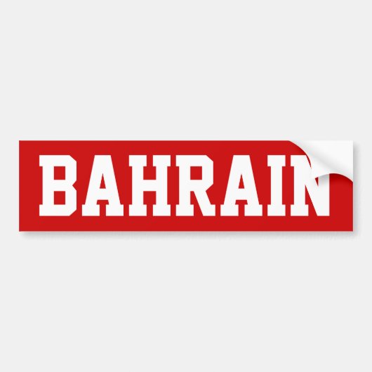 Bahrain Bumpersticker (Voorkant)