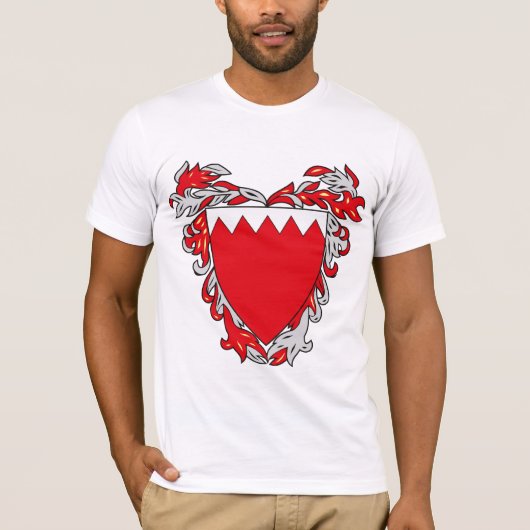 Bahrain Coat of Arms T-shirt (Voorkant)