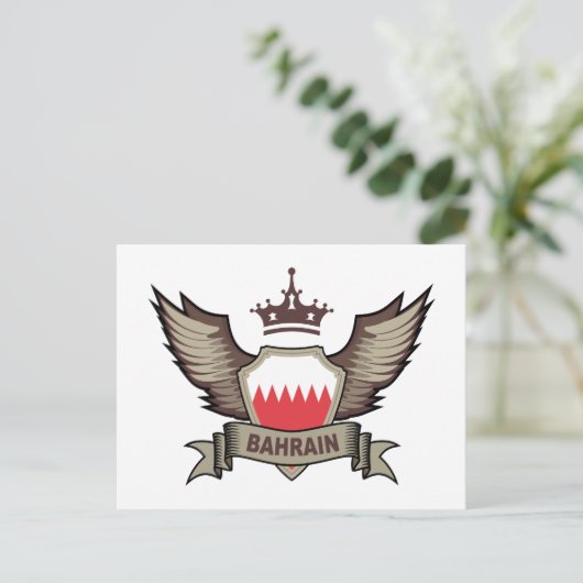 Bahrain Emblem Briefkaart (Staand voorkant)
