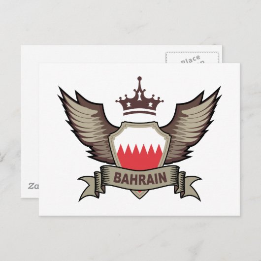 Bahrain Emblem Briefkaart (Voorkant / Achterkant)