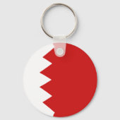Bahrain Fisheye Flag Sleutelhanger (Voorkant)
