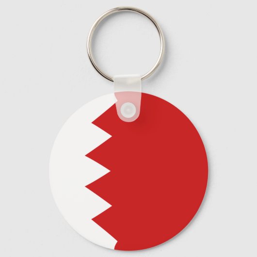 Bahrain Fisheye Flag Sleutelhanger (Voorkant)