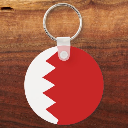 Bahrain Fisheye Flag Sleutelhanger (Voorkant)