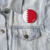 Bahrain Flag Charming Patriotic Button (In situ)