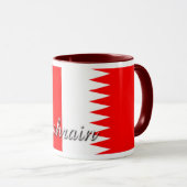 Bahrain Flag Coffee-Mok Mok (Voorkant rechts)