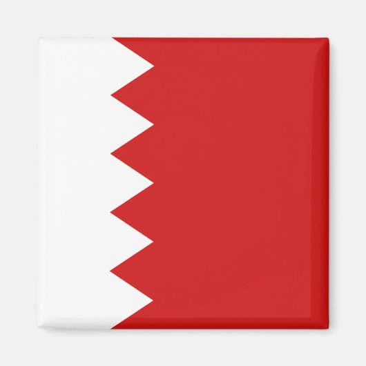 Bahrain Flag Magnet (Voorkant)