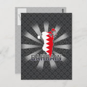 Bahrain Flag Map 2.0 Briefkaart (Voorkant / Achterkant)