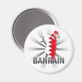Bahrain Flag Map 2.0 Magneet (Voorkant / Achterkant)