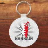 Bahrain Flag Map 2.0 Sleutelhanger (Voorkant)