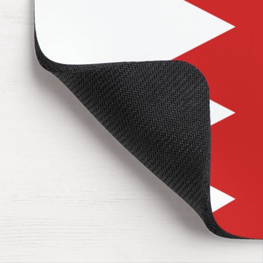 Bahrain Flag Mousepad Muismat (Hoek)