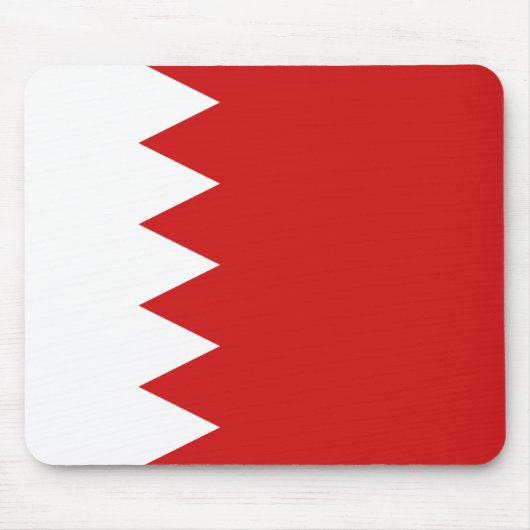 Bahrain Flag Mousepad Muismat (Voorkant)