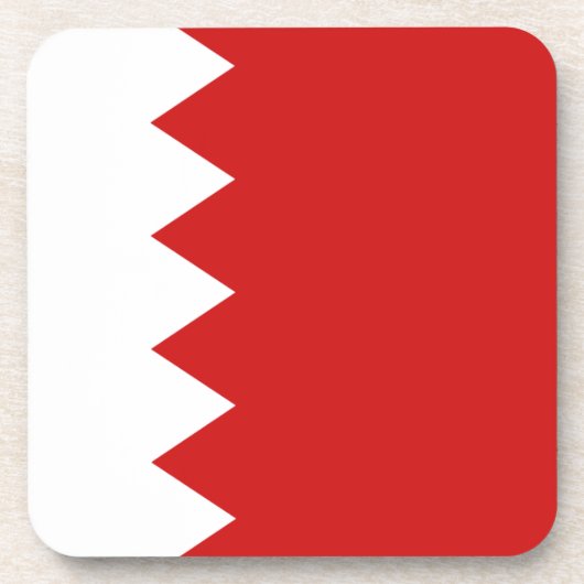 Bahrain Flag Onderzetter (Voorkant)