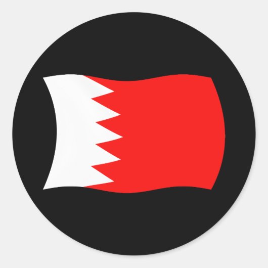 Bahrain Flag Sticker (Voorkant)