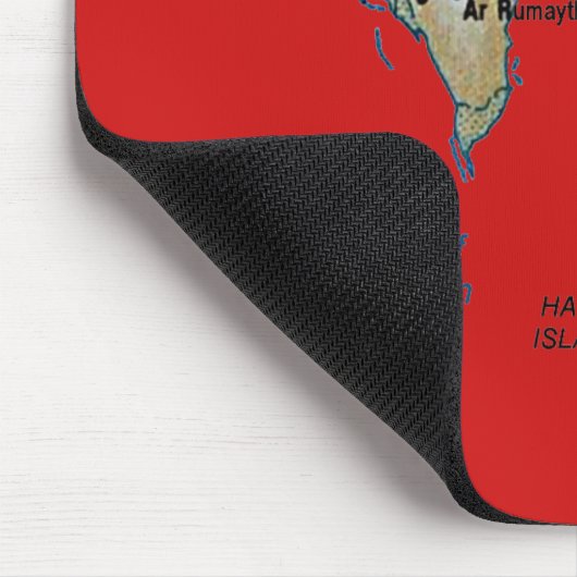 Bahrain Map Mousepad Muismat (Hoek)