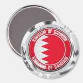 Bahrain Round Emblem Magneet (Voorkant / Achterkant)