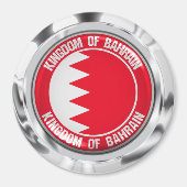 Bahrain Round Emblem Magneet (Voorkant)
